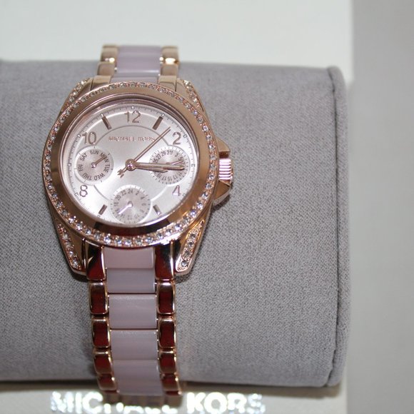 MICHAEL KORS MINI BLAIR WATCH ROSE GOLD MK6175 - Picture 4 of 8
